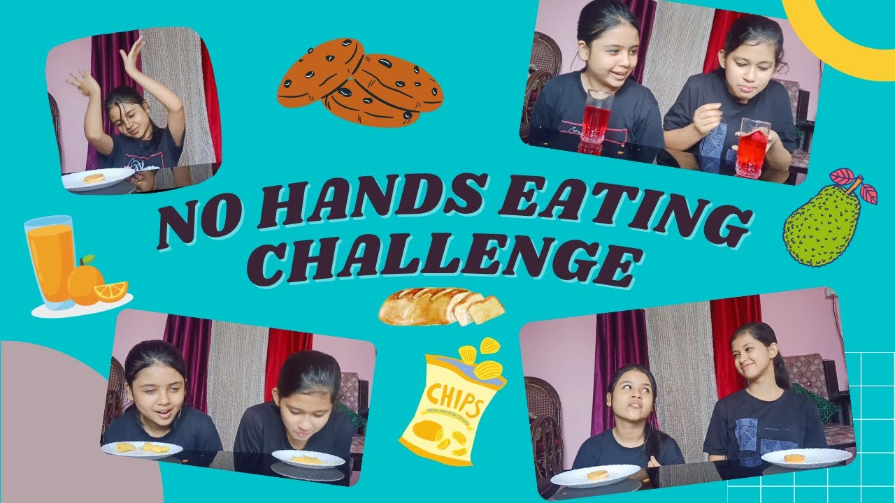 NO HANDS EATING CHALLENGE || FT TANVEE DUTTA & ASHRITA TAMULI
