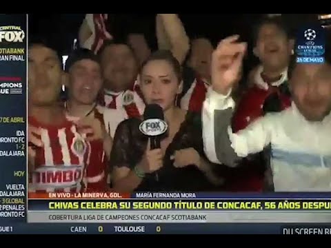 “No, no fue un arrimón”: reportera acosada en festejo de Chivas