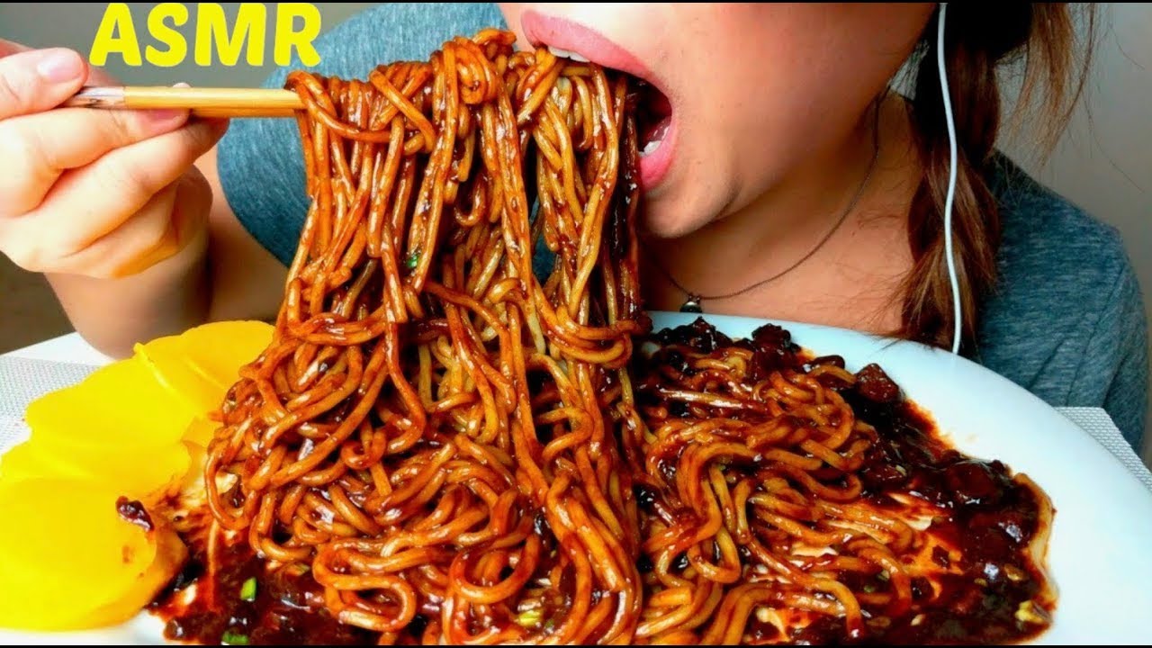 *No Talking* ASMR BEST Korean Black Bean Noodles 먹방 짜장면 jajangmyeon Jjajangmyeon suellASMR Part 3