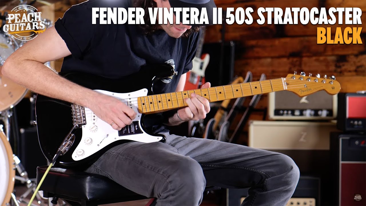No Talking...Just Tones | Fender Vintera II 50s Stratocaster | Maple - Black
