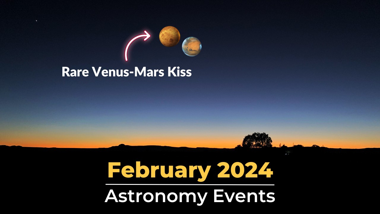 No te pierdas estos eventos astronómicos en febrero de 2024 | Conjunción Venus-Marte | Lluvia de ...