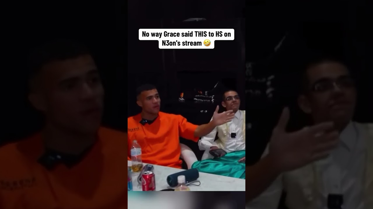 No way Grace said THIS to HS on N3on's stream 🤣 #n3on #n3onclips