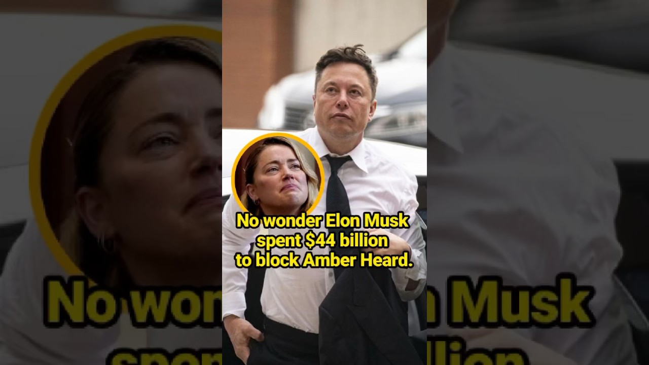No wonder Elon Musk spent $44 billion to block Amber Heard.  #celebrity #ElonMusk #AmberHeard