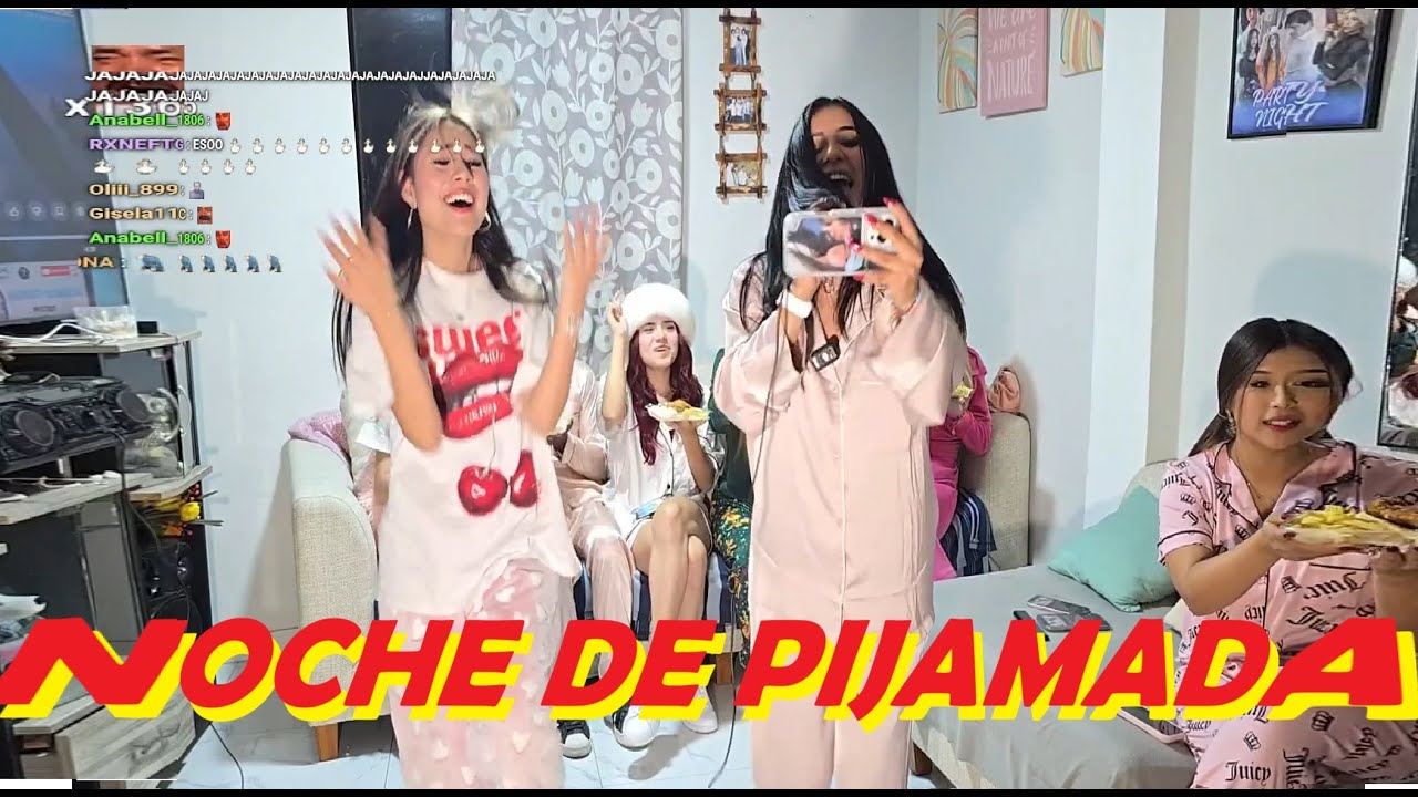 NOCHE DE PIJAMADA con DANIELA , MARINA GOLD , AKEMI y NICOL OCHOA #milenka