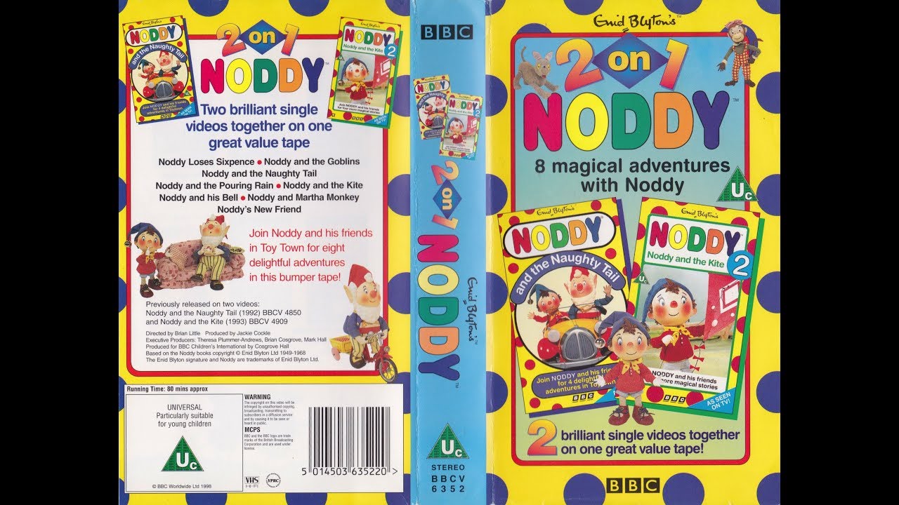 Noddy: 2 on 1 (1998 UK VHS)