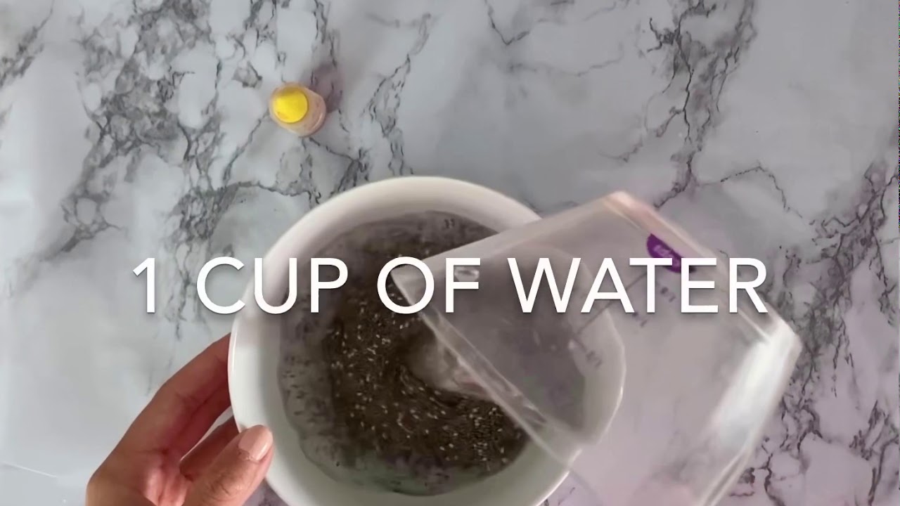 Non toxic chia seeds slime for kids!