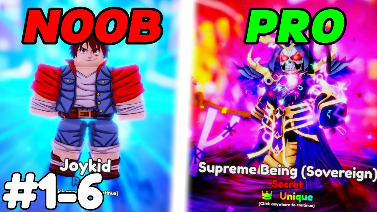 NOOB TO PRO EP 1-6 | COMPLETING ANIME ADVENTURES... (The Movie)