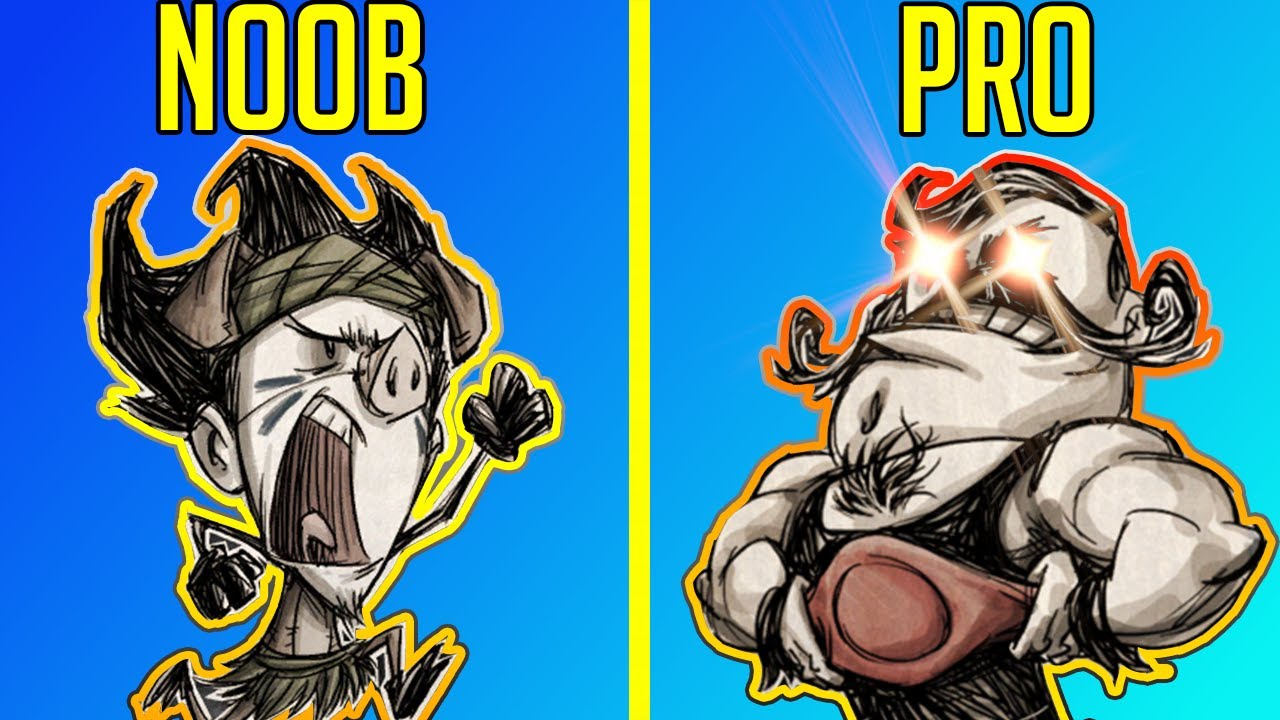 Noob VS Pro Strategy (Don't Starve Together Edgy Rick)
