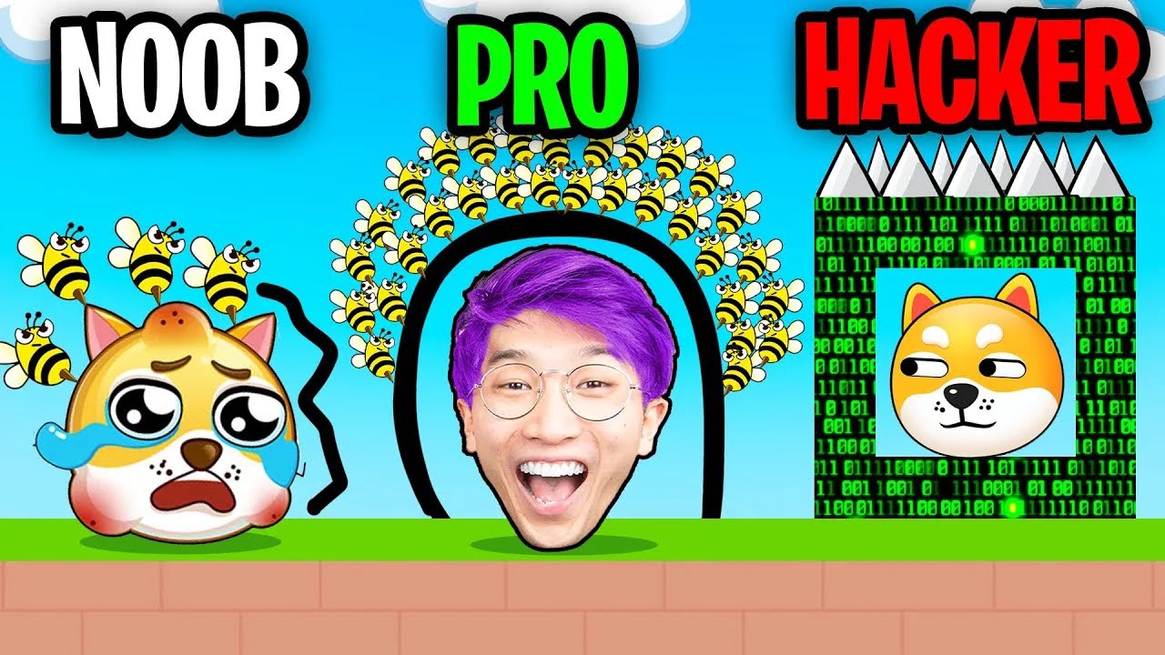 NOOB vs PRO vs HACKER In SAVE THE DOGE!? (ALL LEVELS!)