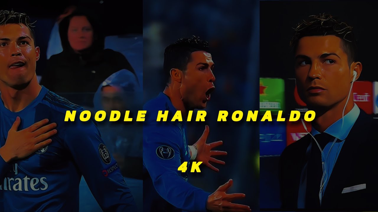 NOODLE HAIR RONALDO CLIPS || 4k