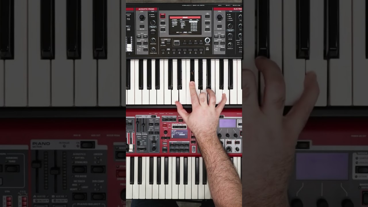 Nord Stage 4 vs Roland V-Stage - Leslie speaker effect comparison! 🤩 #rolandvstage #nordstage4