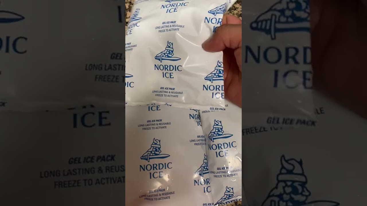 Nordic ice gel ice pack long lasting & reusable freeze to activate
