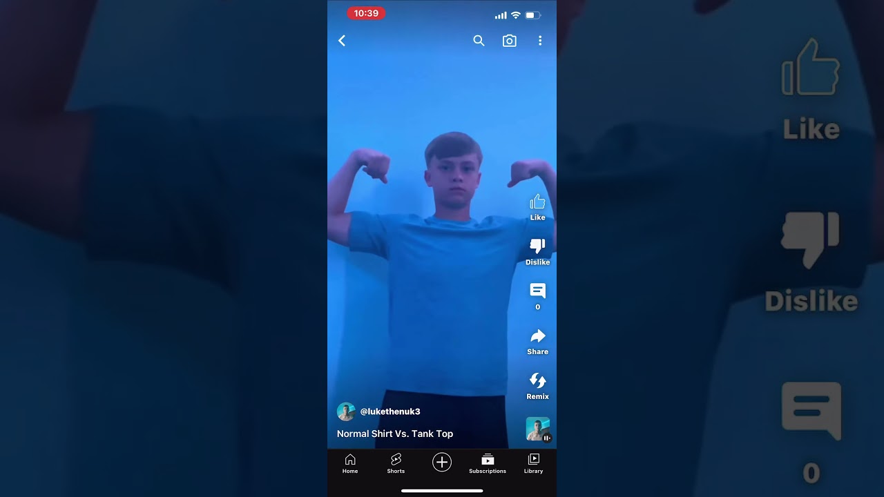 Normal shirt vs. tank top