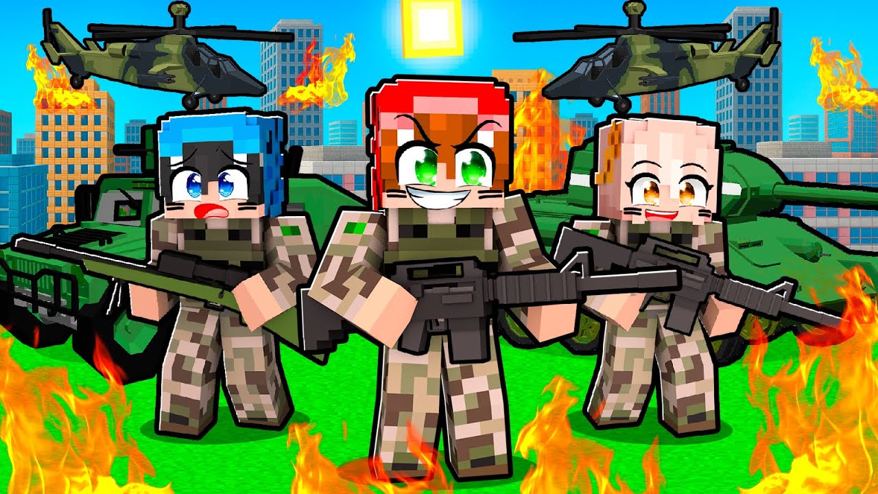 Nos Convertimos en Militares en Minecraft!