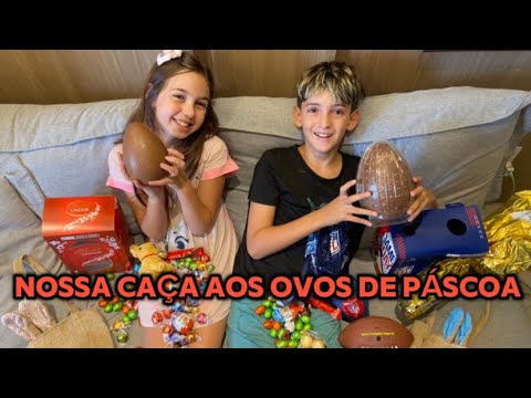 NOSSA PÁSCOA 2024 - CAÇA AOS OVOS / CHOCOLATE | ENZO & NIC