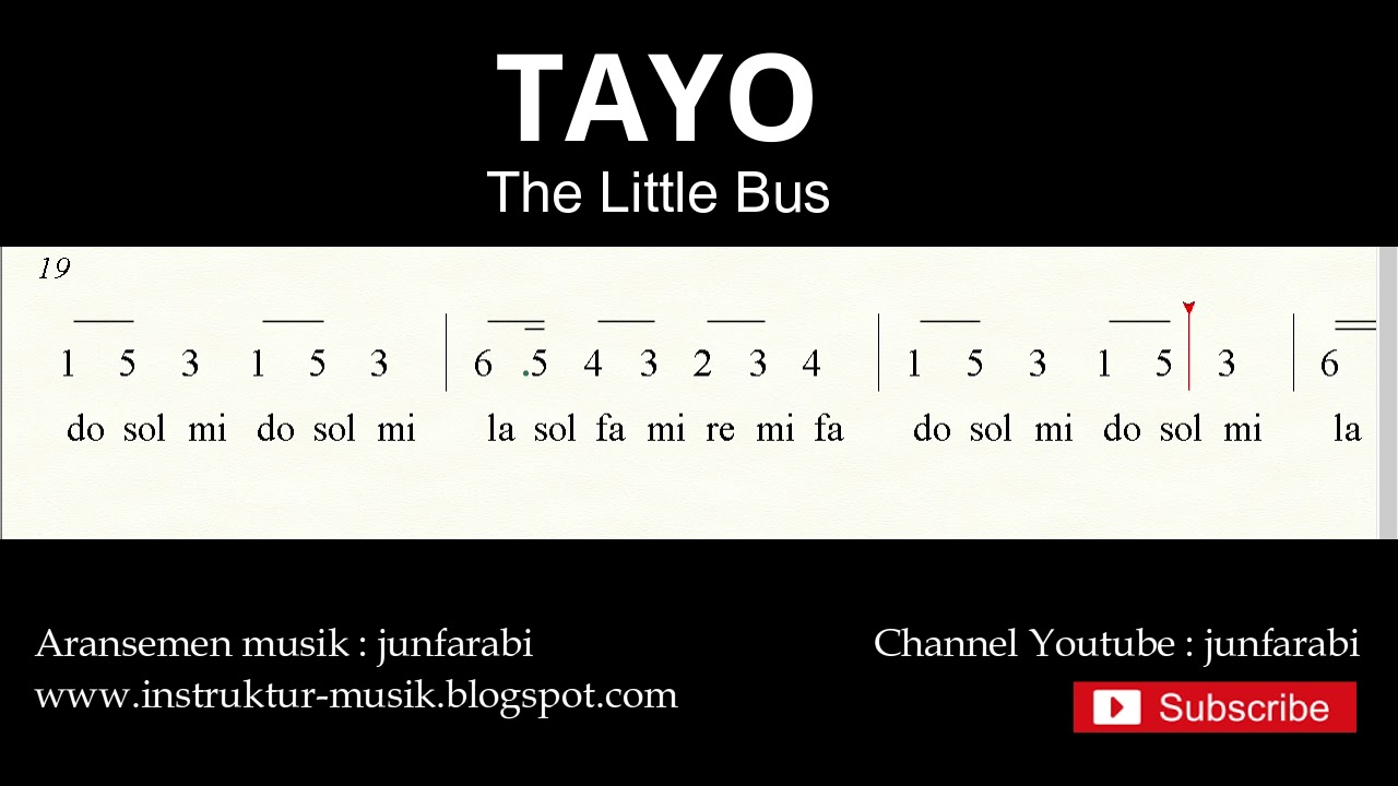 not angka tayo the little bus - tutorial