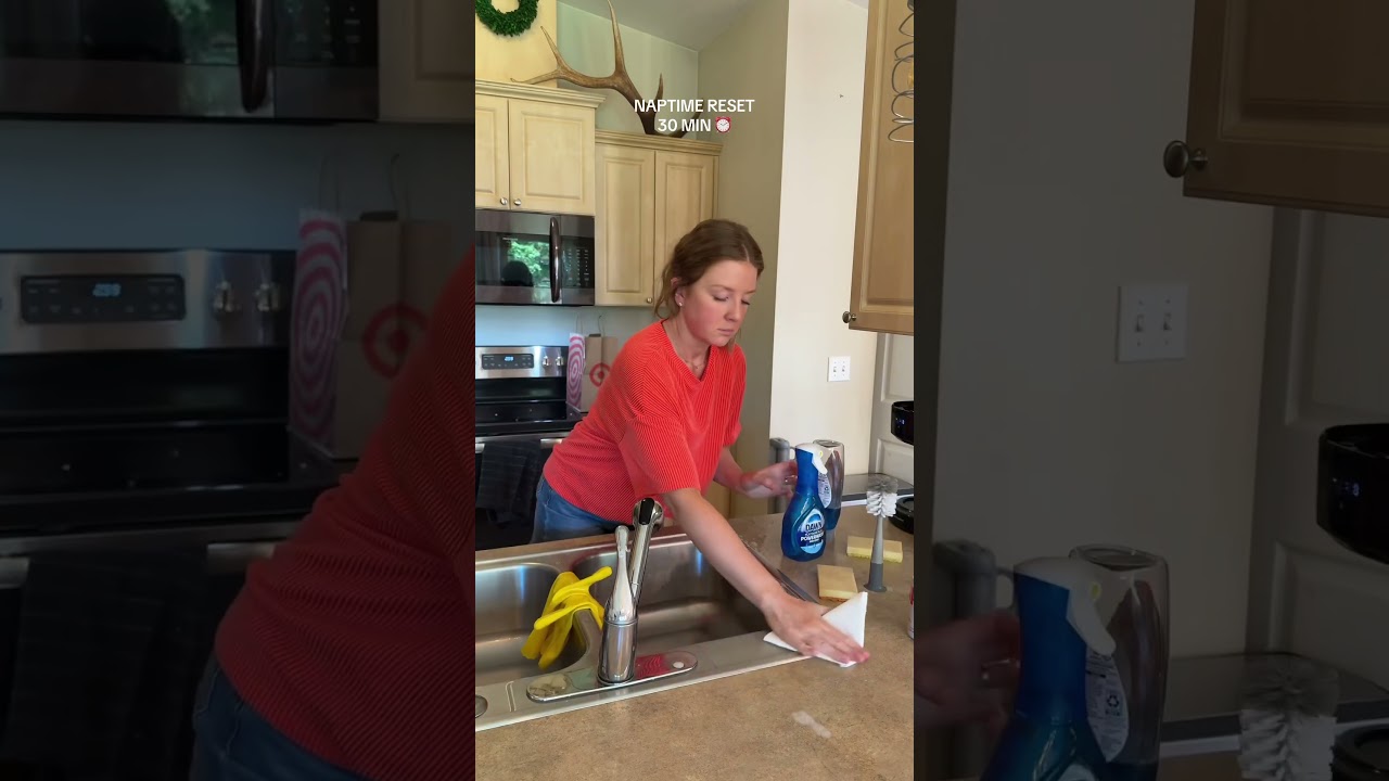 Nothing a good cleaning sesh can’t fix 🤩🧼🫧🧹 #cleanwithme #momsofyoutube #naptimereset