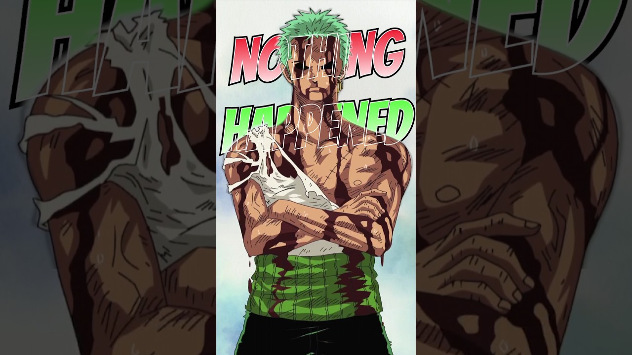NOTHING HAPPENED!!😭| The LEGENDARY Zoro Moment! #short