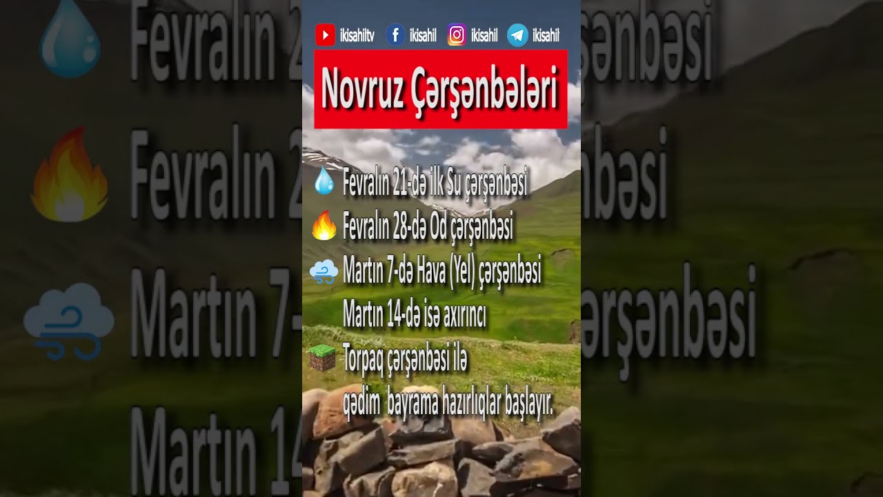 Novruz çərşənbələrinin tarixləri