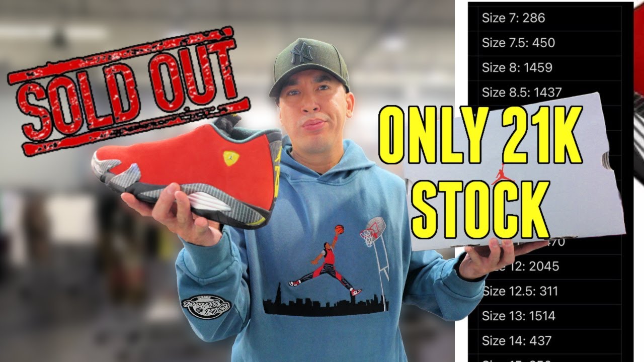 NOW EVERYONE WANTS THEM !!! JORDAN 14 FERRARI SOLDOUT FAST !!! PICKUP VLOG ONLY 21K STOCK