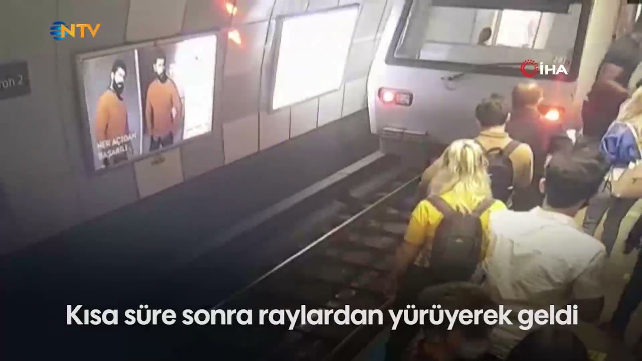 NTV | Metro istasyonunda inanılmaz kurtuluş