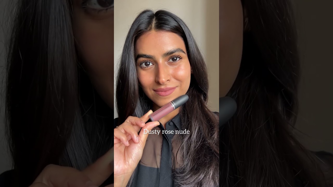 Nude lipstick shades for brown skin, perfect for everyday office/college wear.