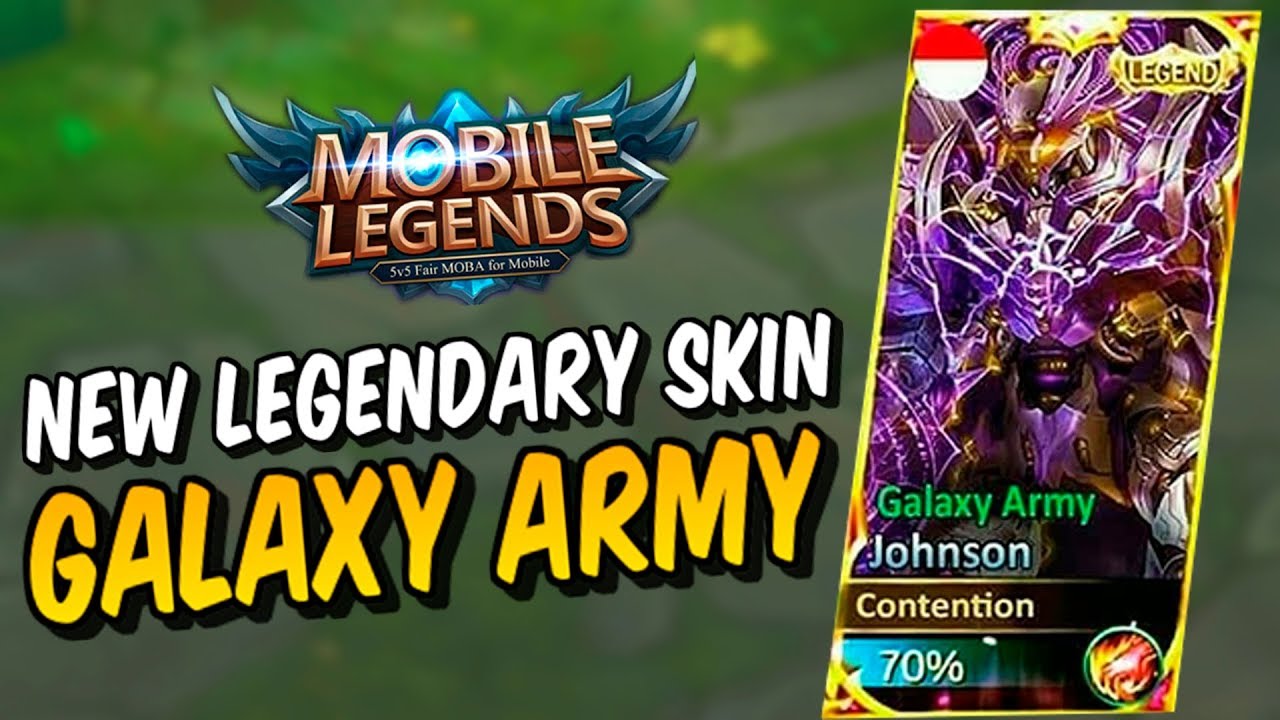 Nueva skin LEGENDARIA Galaxy Army! Johnson es el elegido? Mobile Legends!