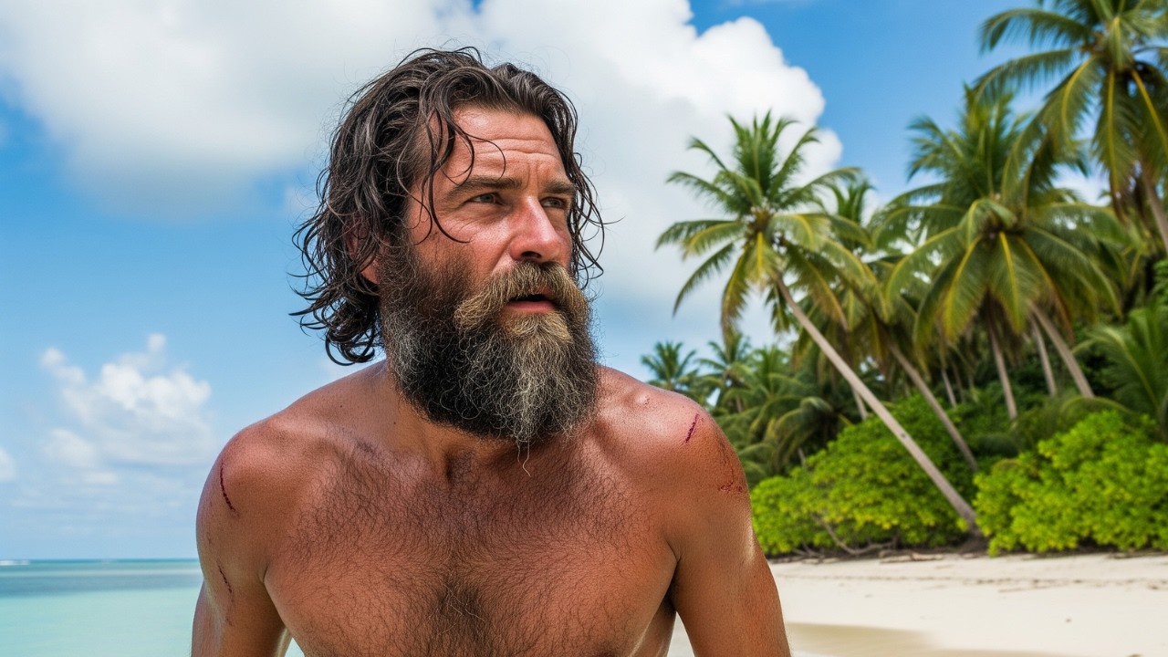NÁUFRAGO PASSA 28 ANOS EM UMA ILHA DESERTA
