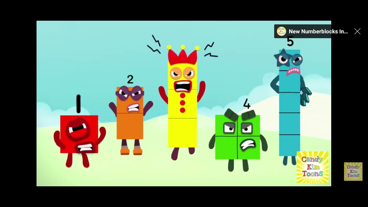 Number block but everyone is angry 1+2.By Candy Kim Toons.