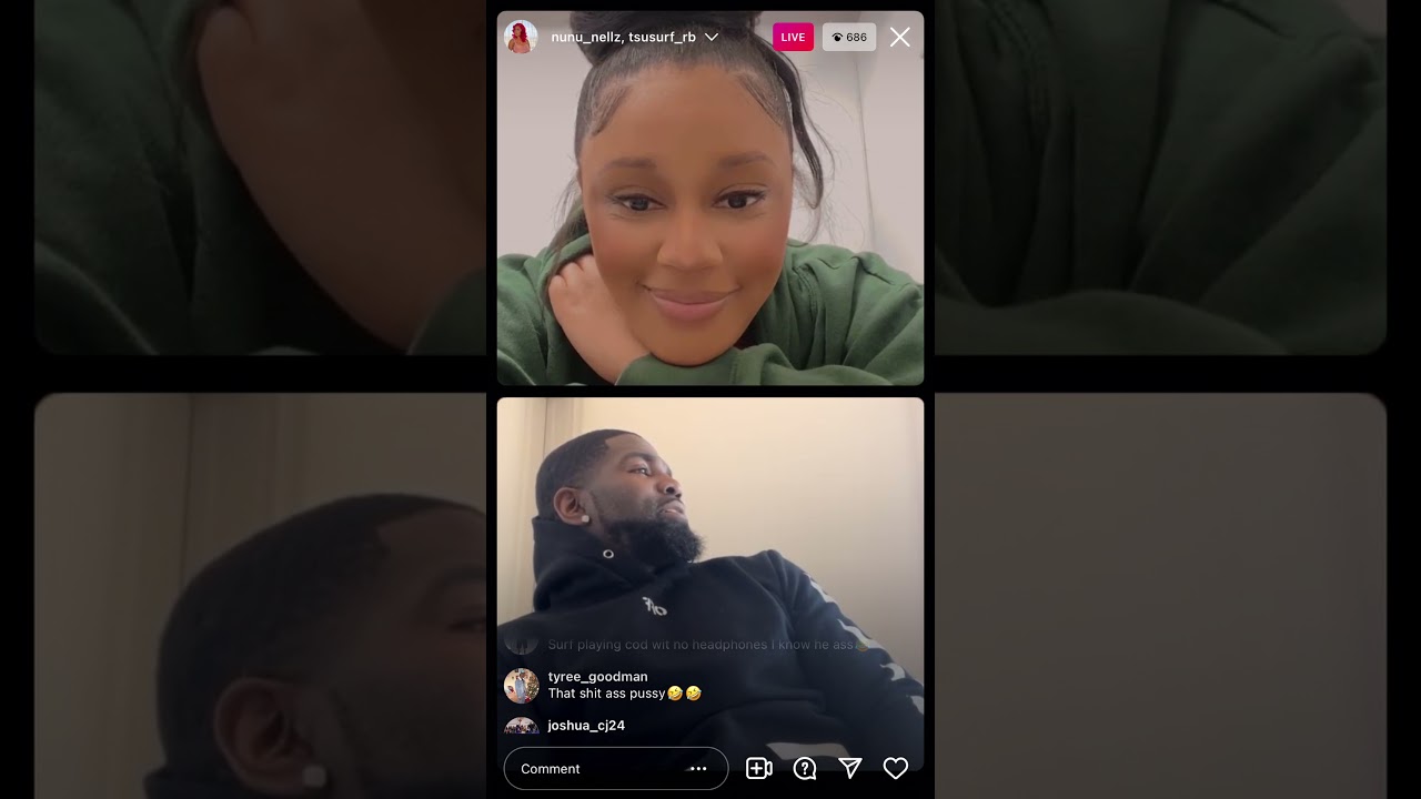 NUNU NELLZ FLIRTS WITH TSU SURF ON LIVE