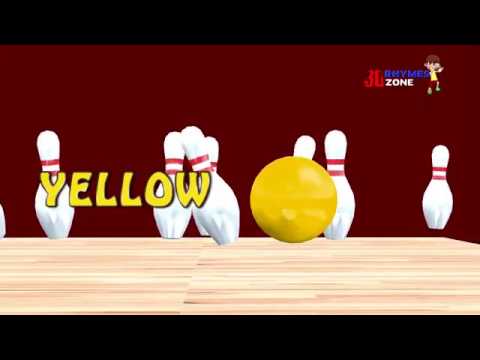 Nursery Kids Learn Colors with 3d Animated Billiard and bowling games