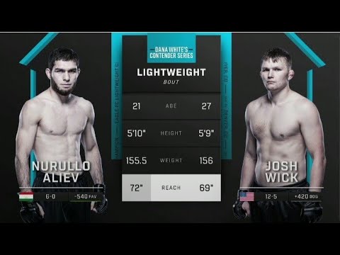 Nurullo Aliev & Josh Wick ٠#ufc