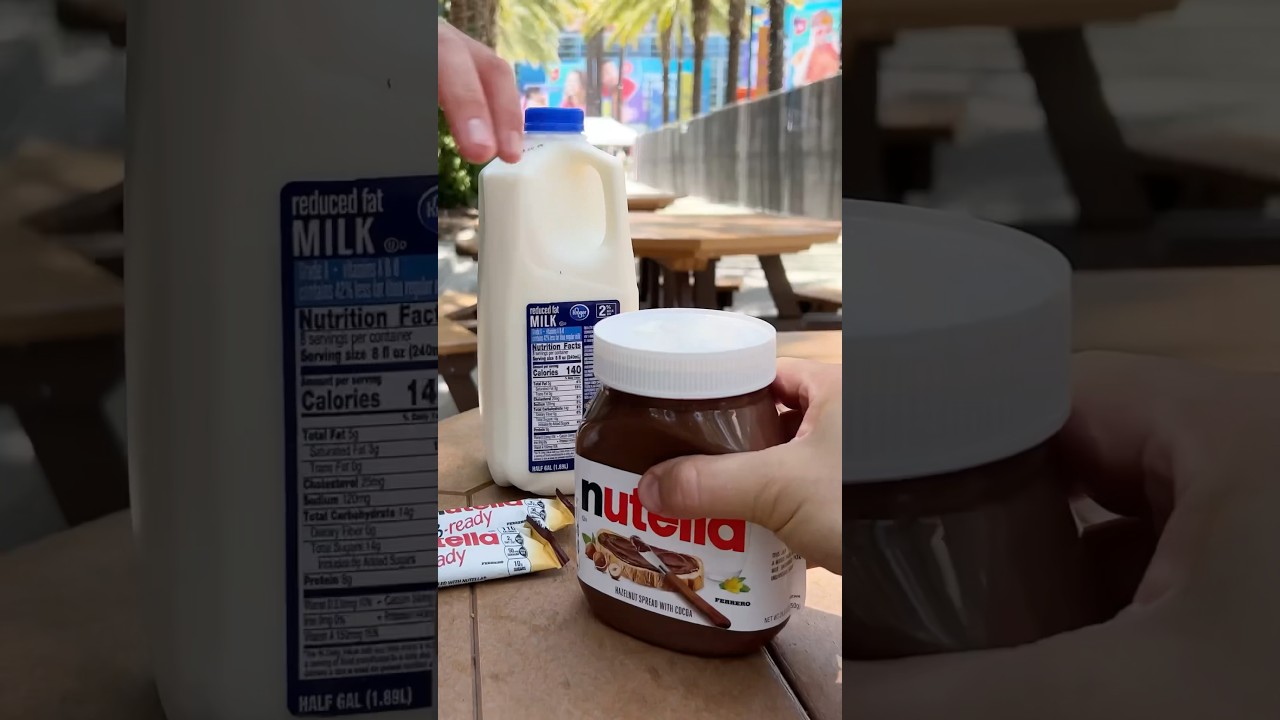 Nutella milk 🥛(ft @nicktguy) #shorts