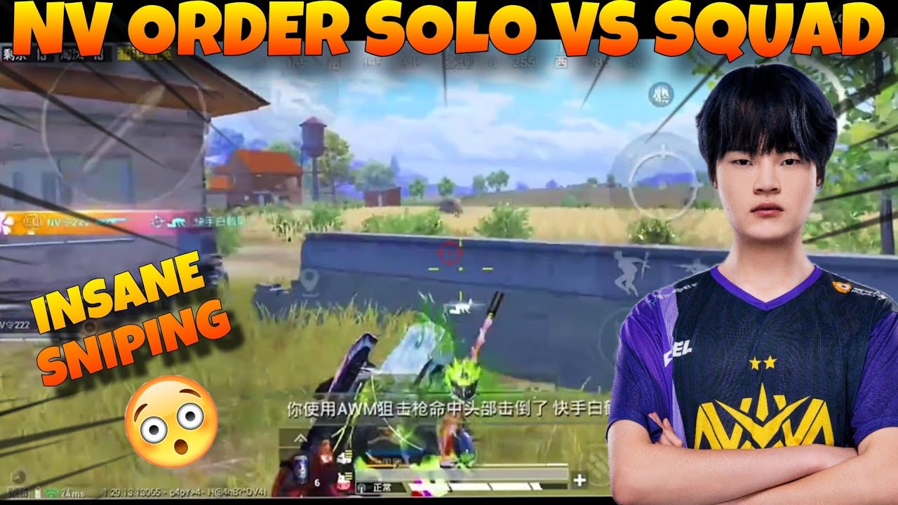 Nv GODer Is Back With Insane Sniping Skills !!🎯🔥 Order Solo 21 Kills Solo vs Squad!!🔥🔥