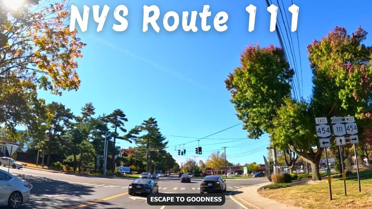 NY Route 111 - FULL DRIVE - Long Island - New York - 4K Drive