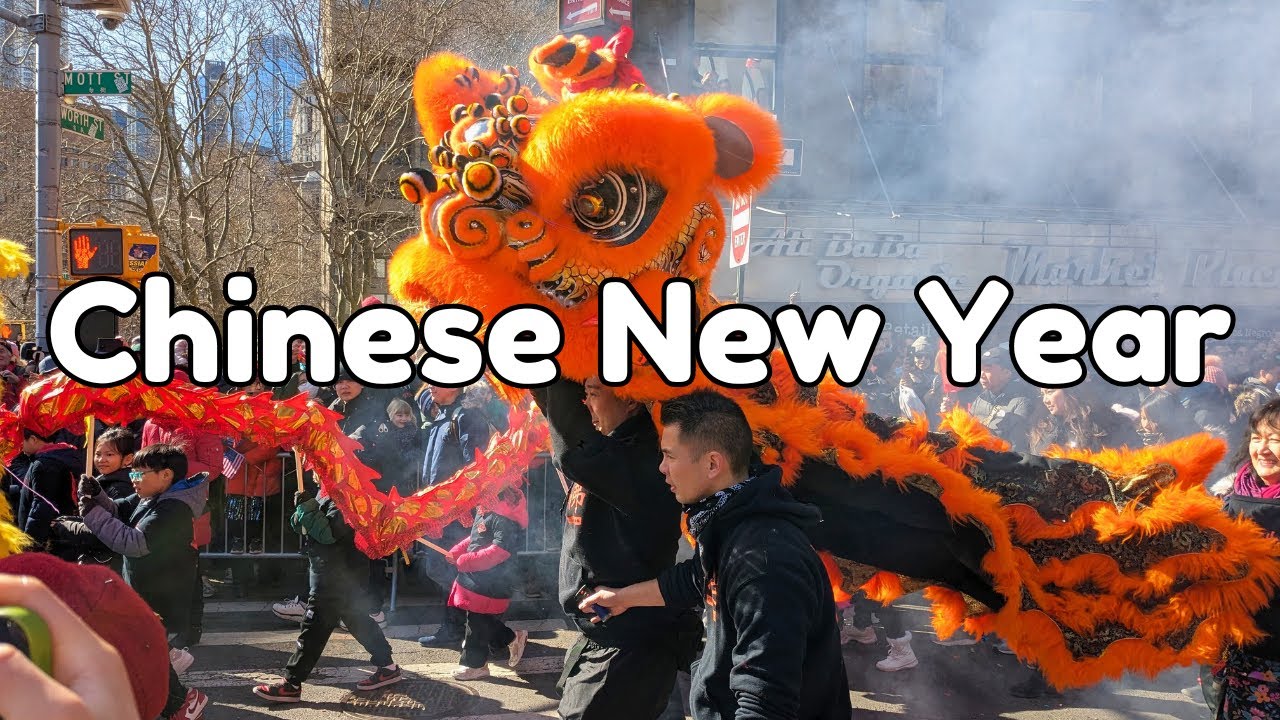 NYC Chinatown Chinese New Year Parade [4K] 2024