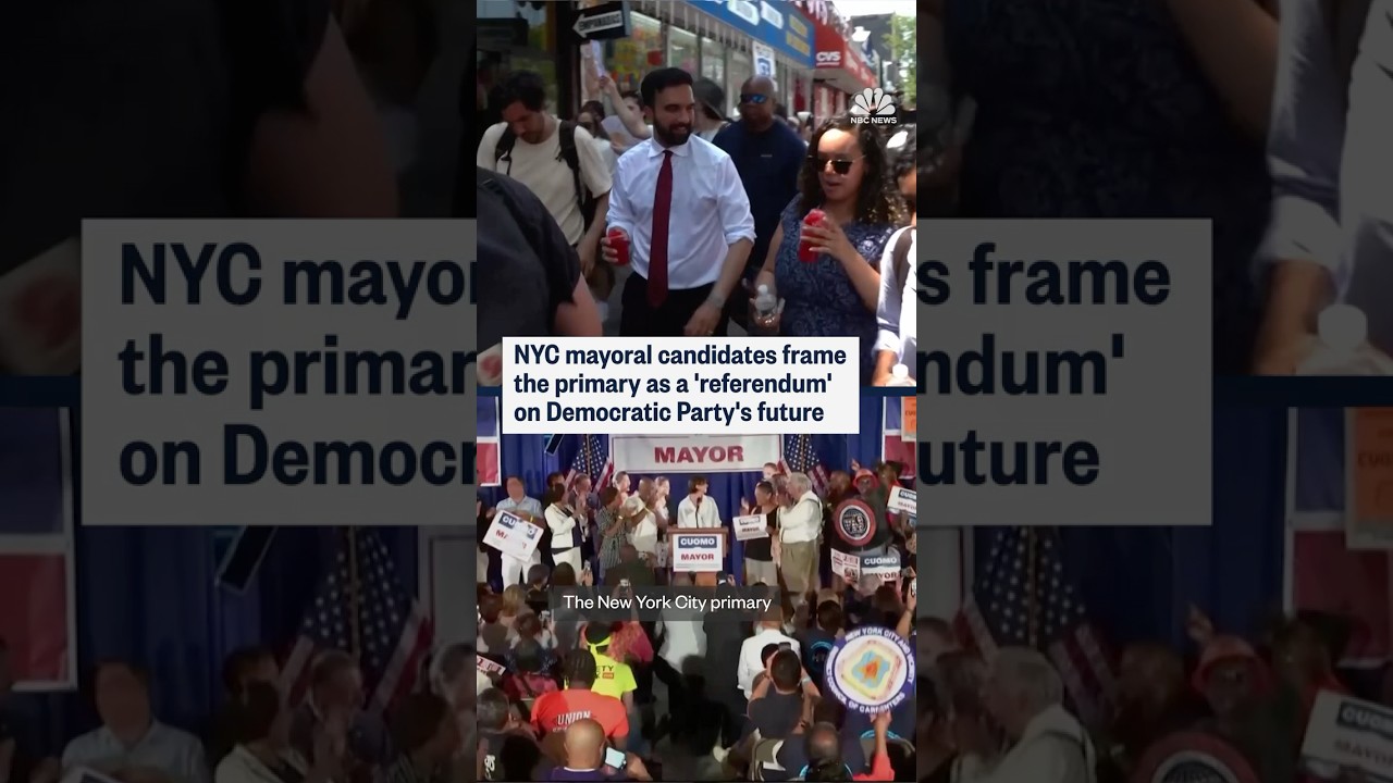 NYC mayoral candidates frame the primary as a 'referendum' on Democratic Party's future