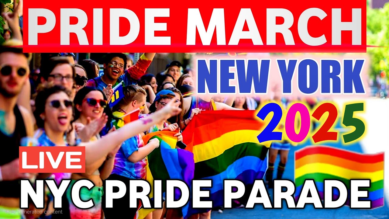NYC PRIDE MARCH 2025 🏳️‍🌈 LIVE NYC PRIDE PARADE 2025