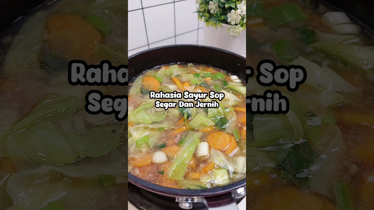 Nyesel Baru Tau  5 Tips Untuk Membuat Sayur Sop Yang Segar Dan Berkuah Bening