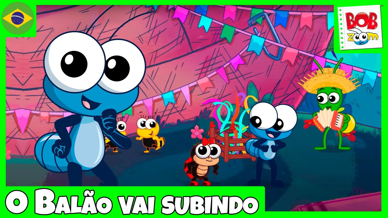 O Balão vai Subindo l Bob Zoom l Vídeo Infantil Musical Oficial @BobZoom