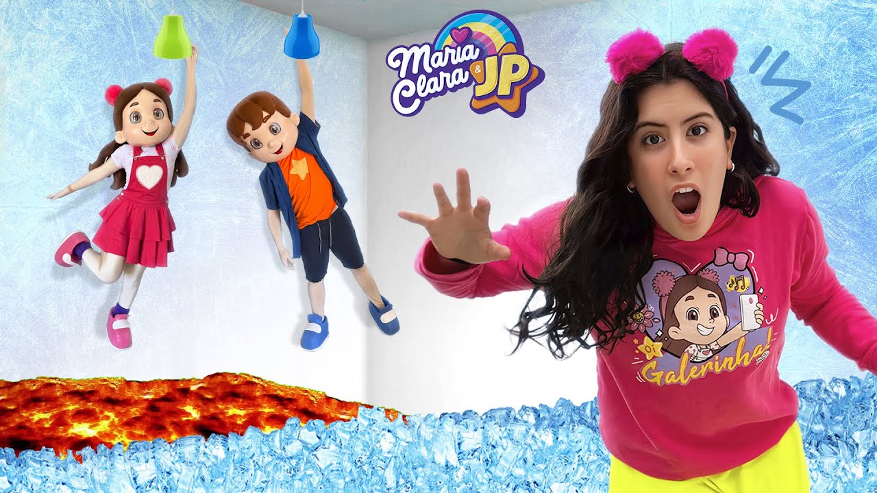 O Chão é Gelo e Lava com Maria Clara e JP! 🧊🔥