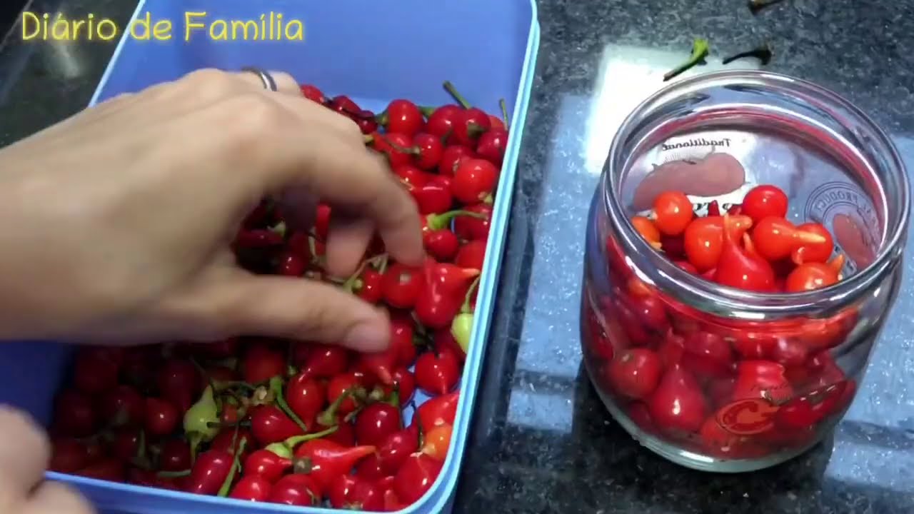 O segredo da Conserva de pimenta Biquinho Deliciosa....