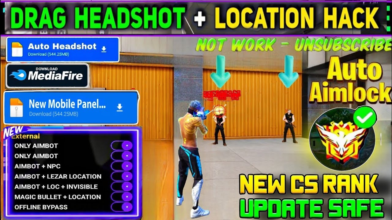Ob49 Update 🎯  Free Fire Max Panel Injector Hack ✅ Rank Working Auto Headshot Panel Injector Safe