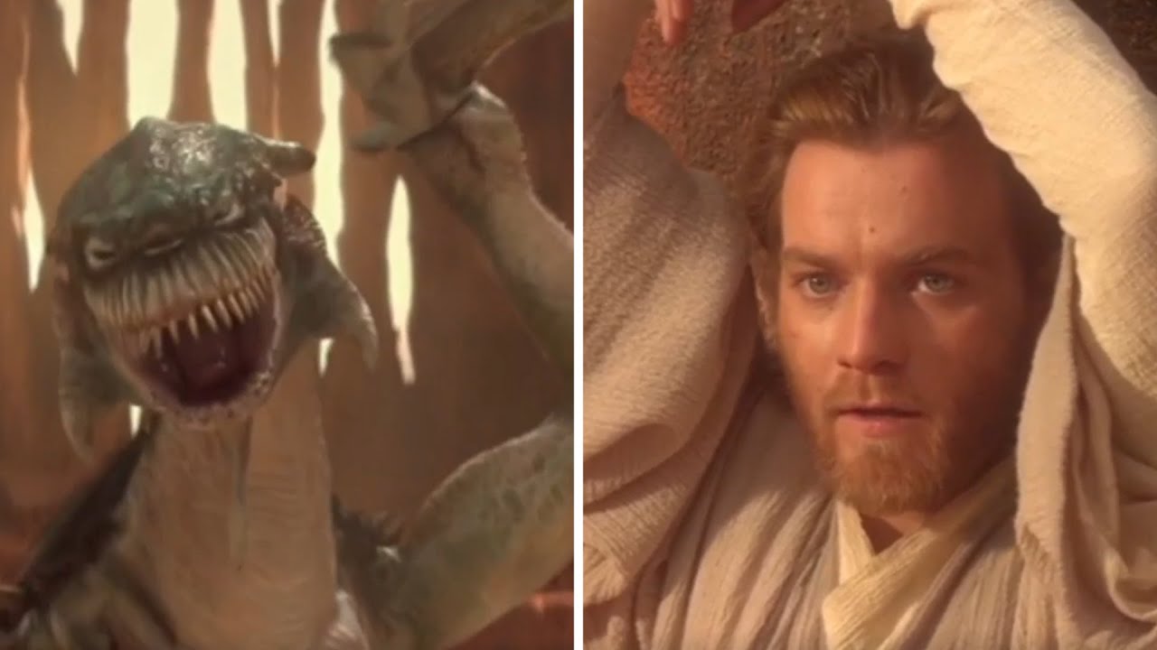Obi Wan Kenobi VS The Acklay - Star Wars Attack of the Clones