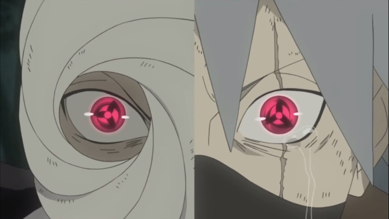 Obito & Kakashi awakening Mangekyō Sharingan for first time! English Dubbed HD.