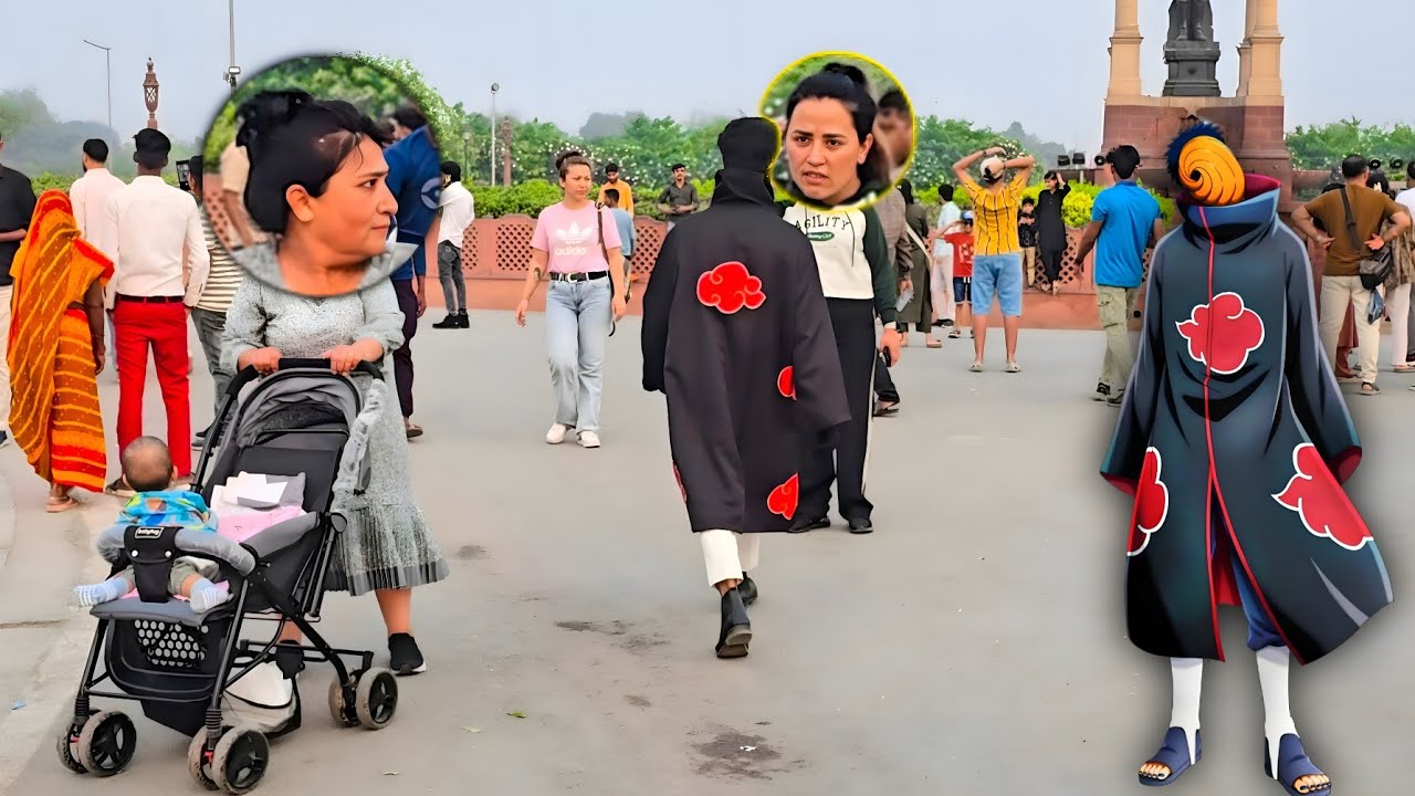 Obito Uchiha in India 🇮🇳  Caught Amazing Reactions  | Obito Cosplay in India #reaction #obito