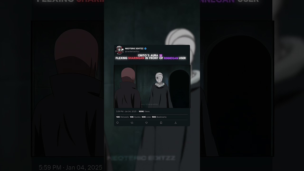 Obito's aura ♾️|| #anime #naruto #narutoshippuden #animeedit #edit #obito #aura #shorts #short