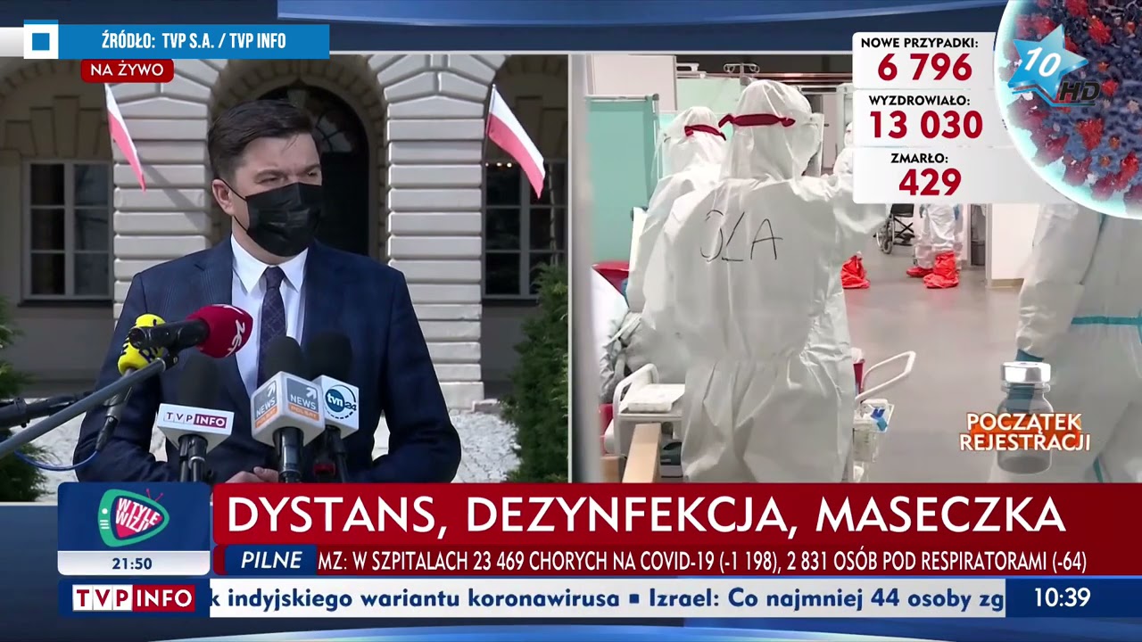 Obserwujemy trend spadkowy zakażeń - konferencja prasowa rzecznika ministra zdrowia, 30.04.2021 r.