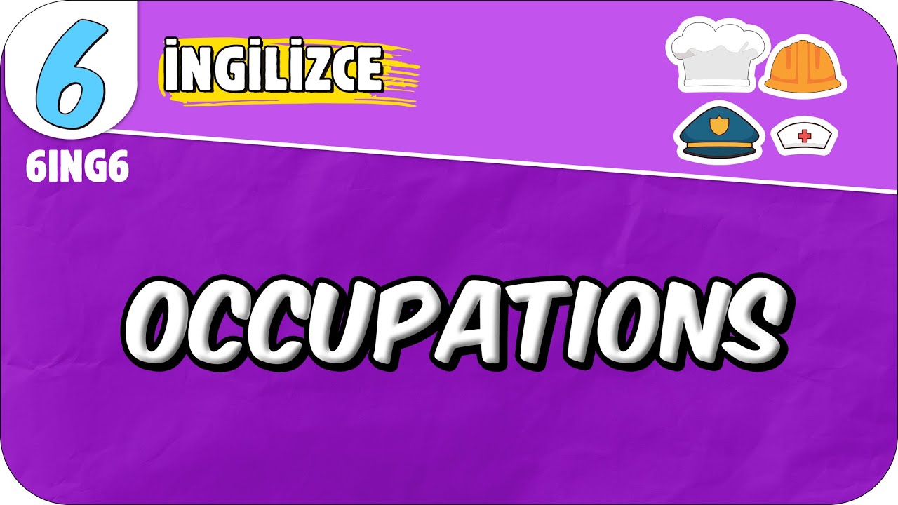 Occupaitons 📚 6ING6 #2025