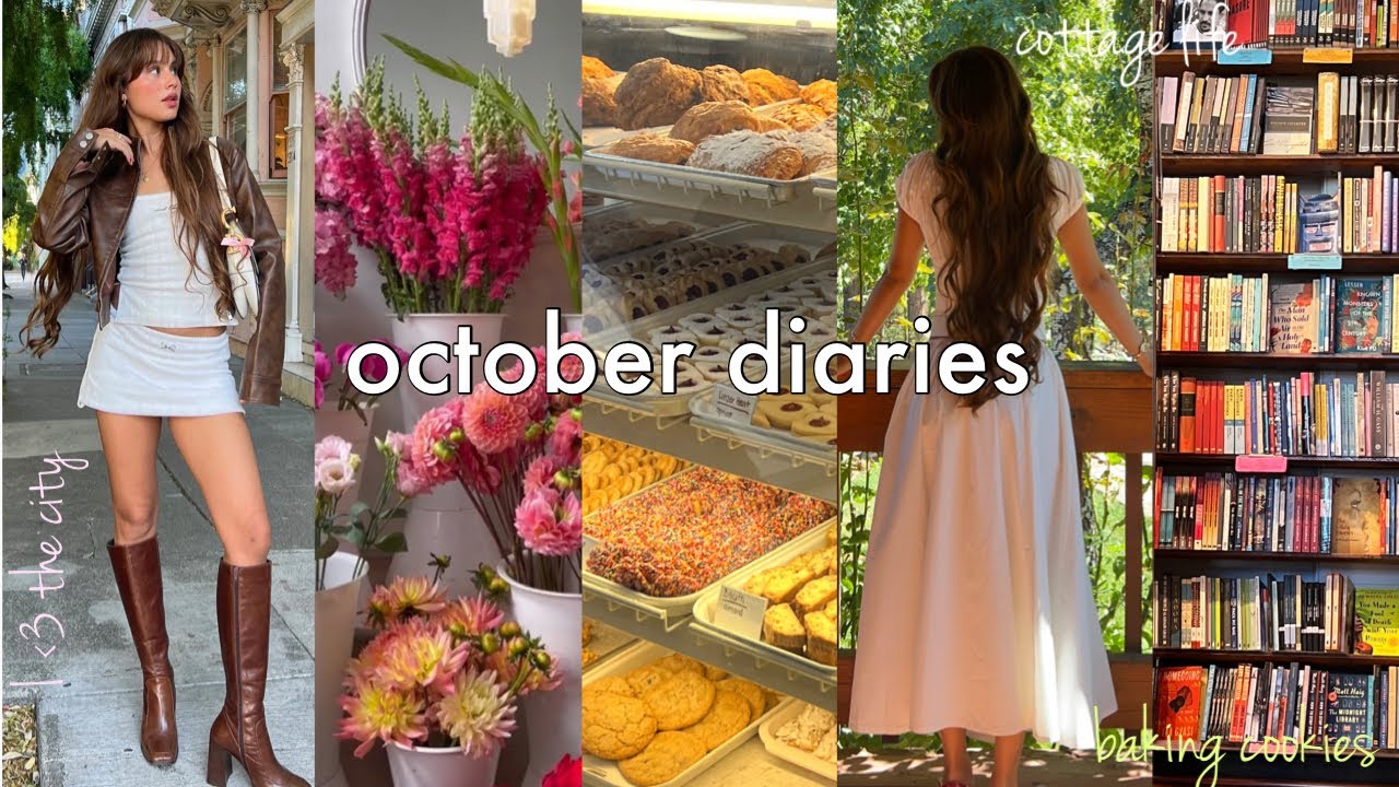 October diaries 💗book stores, weekend in a cabin, relaxed days, sisters wedding